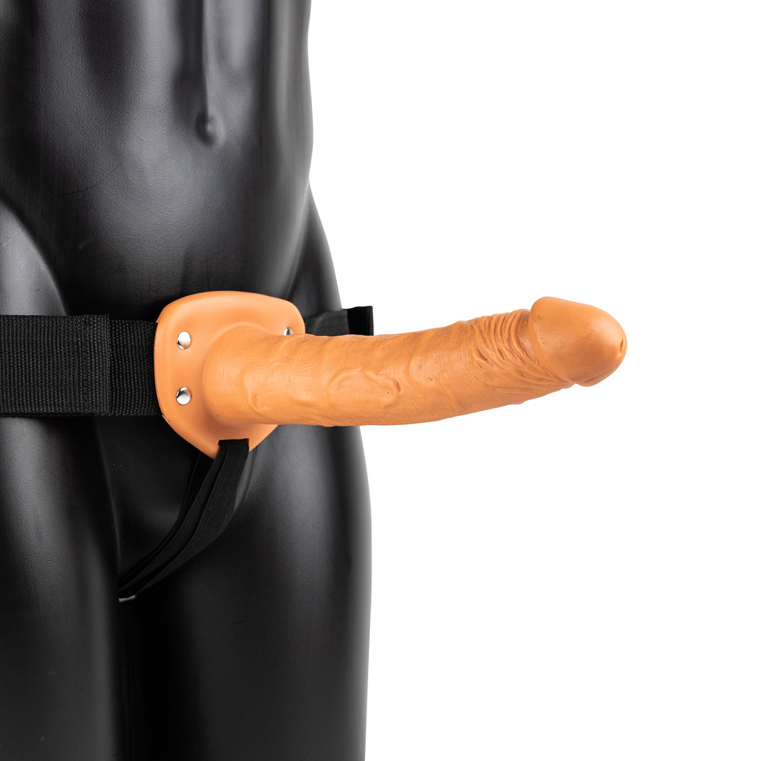 Strap-on Hollow 11 cm – tan REA140TAN | RealRock