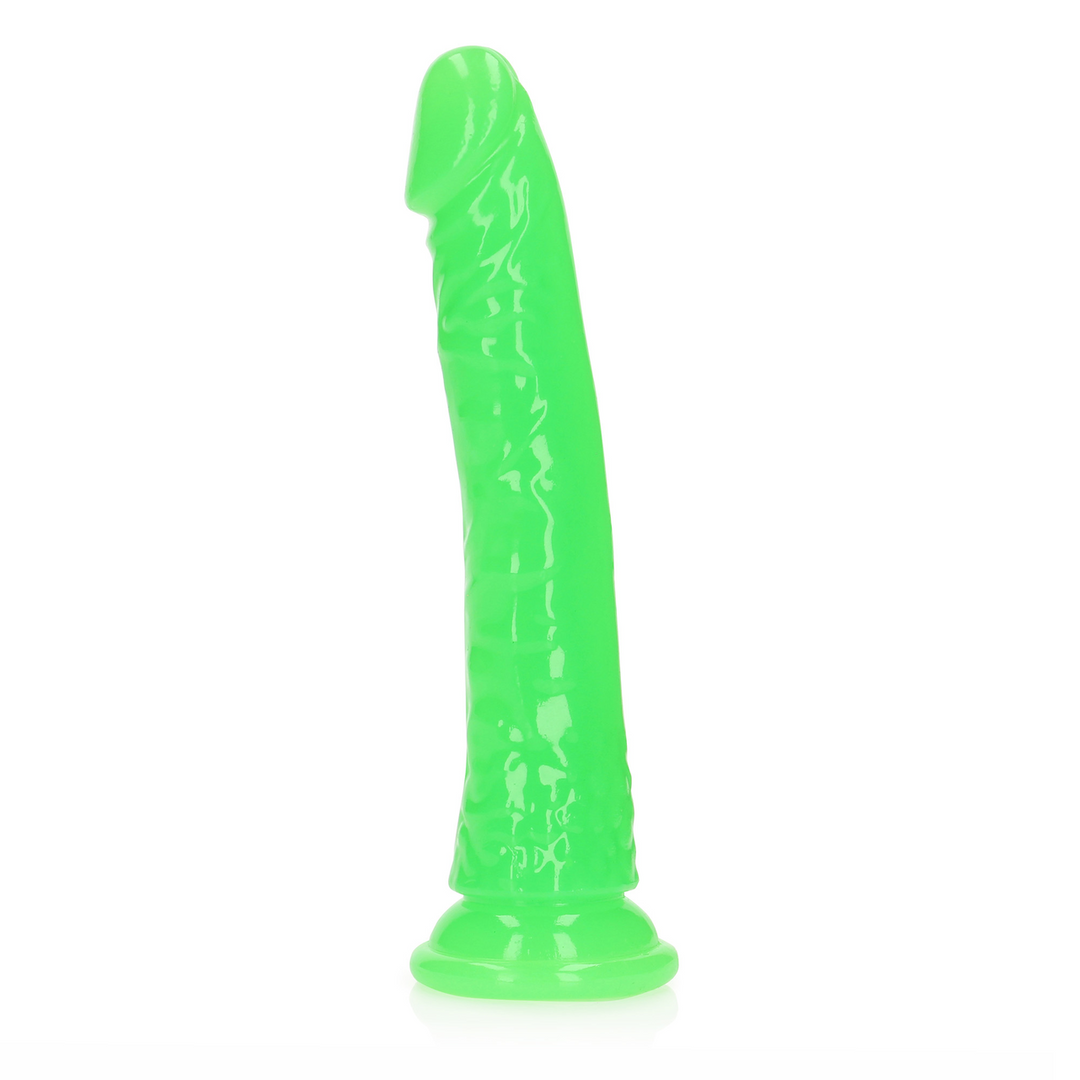Dildo – con ventosa, fosforescente, rosa 6.2 cm | RealRock