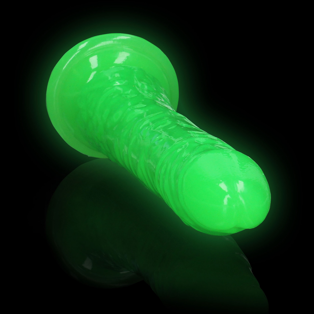 Dildo – con ventosa, fosforescente, rosa 6.2 cm | RealRock