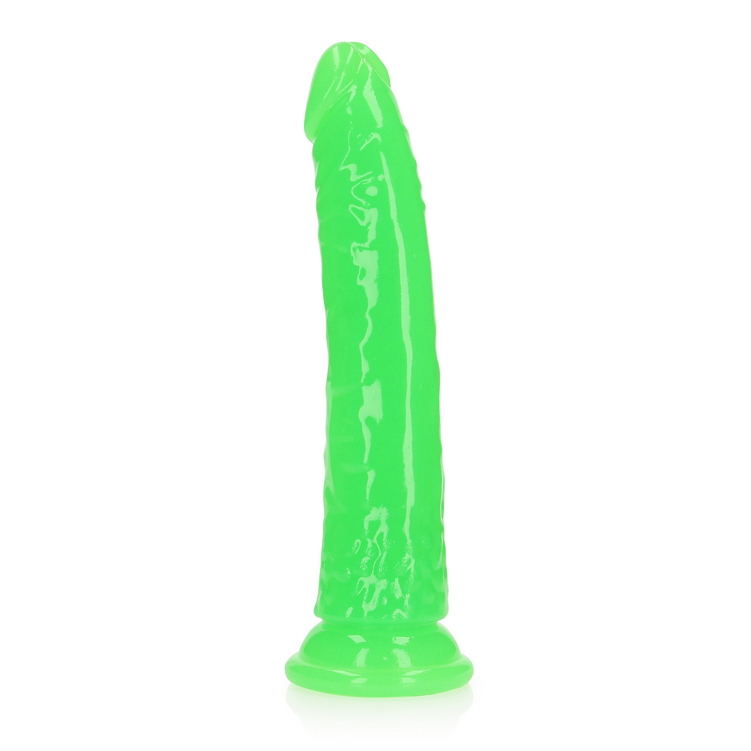 Dildo – con ventosa, fosforescente, rosa 6.2 cm | RealRock