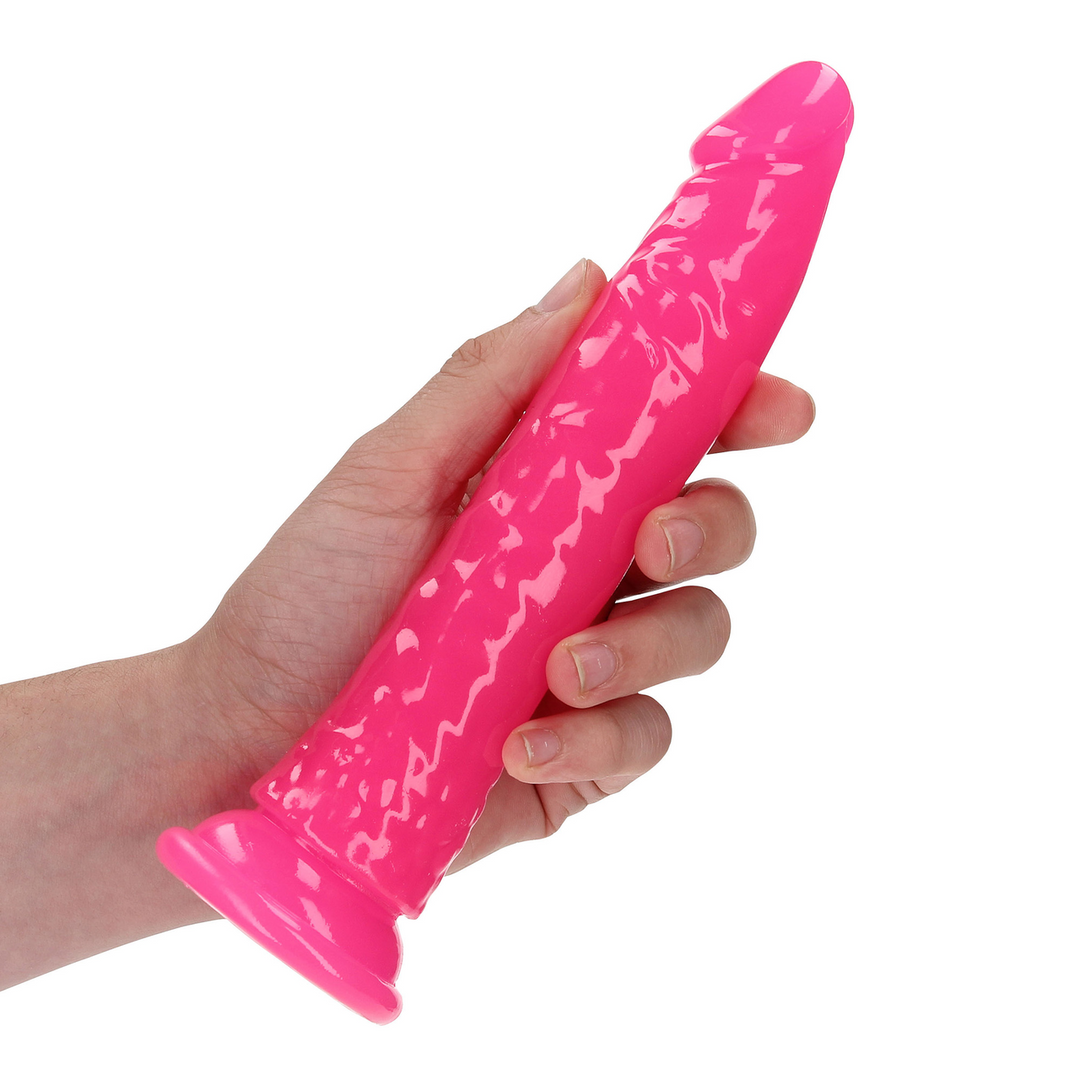 Dildo – mit Saugnapf, leuchtend, grün 6.2 cm | RealRock
