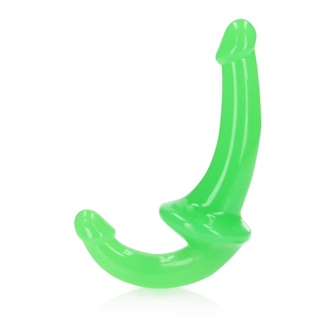 Strap-on Strapless 12 cm – fosforescente, verde | RealRock