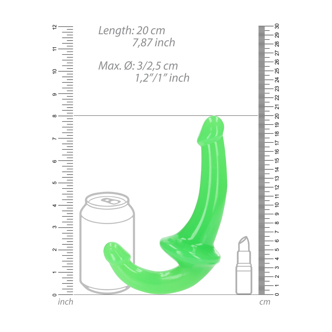 Strap-on Strapless 12 cm – fosforescente, verde | RealRock