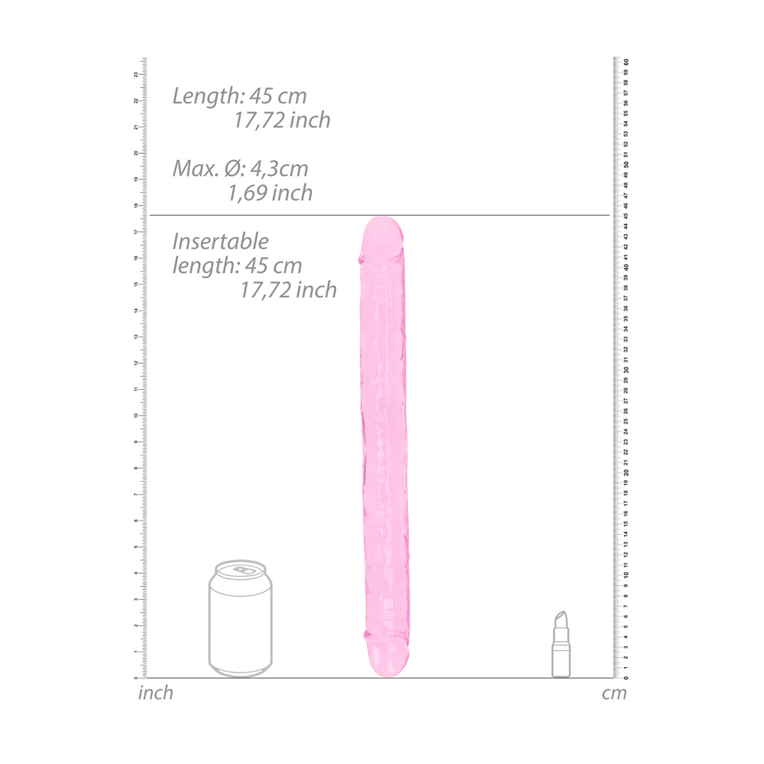 Dildo – doppelt, rosa 4.4 cm | RealRock