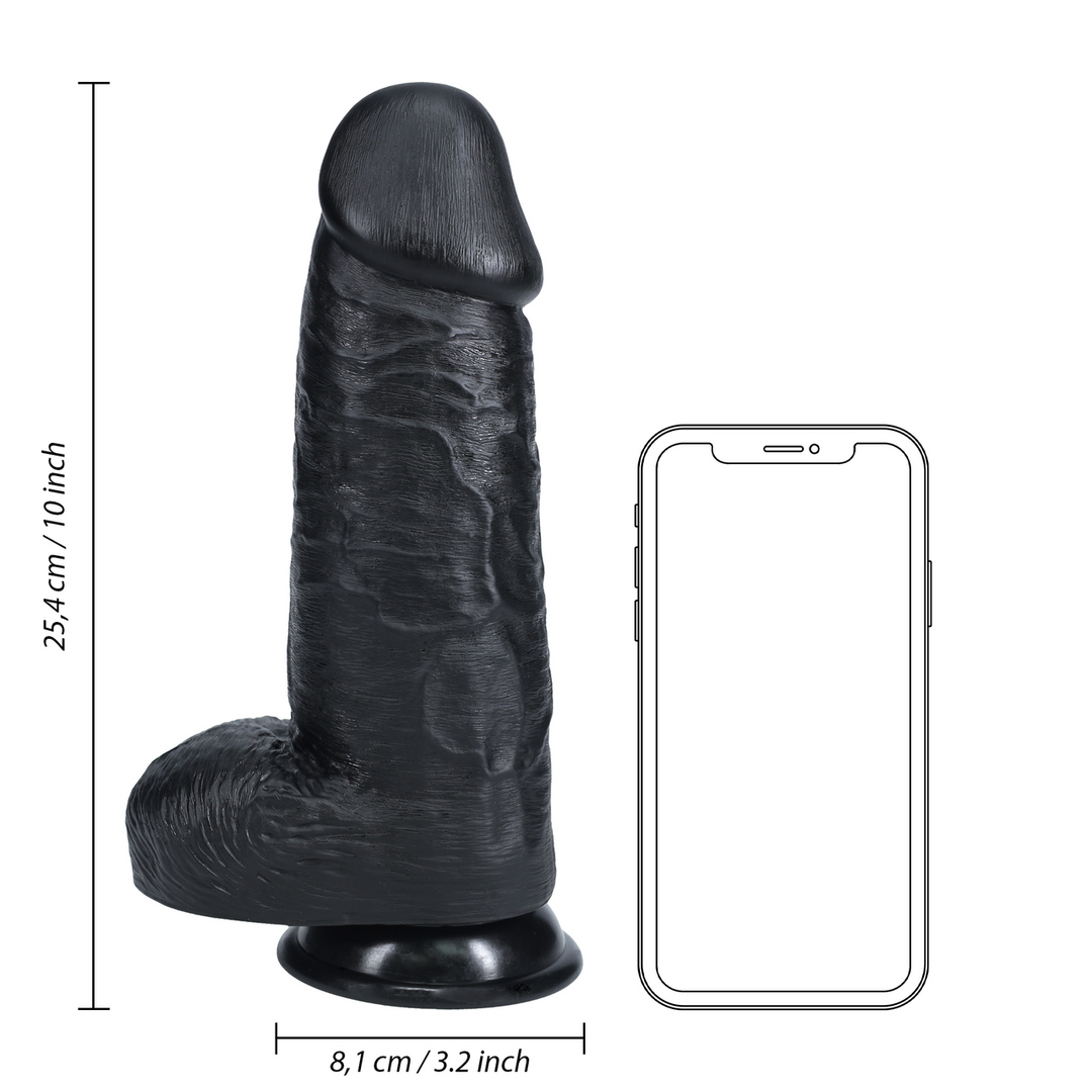 Realistischer Dildo Thick Straight 8 cm – schwarz REA171BLK | RealRock