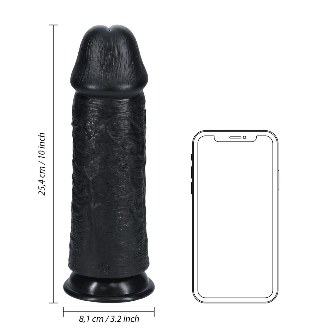 Dildo realista Thick Straight 8 cm – preto REA174BLK | RealRock