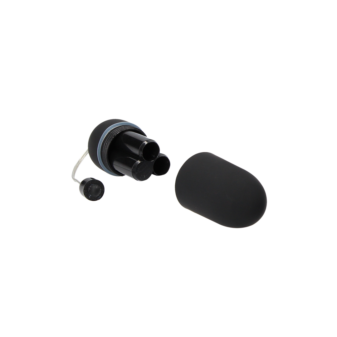 Ovo vibratório 10 velocidades – com controlo remoto, preto SHT024BLK | Shots Toys