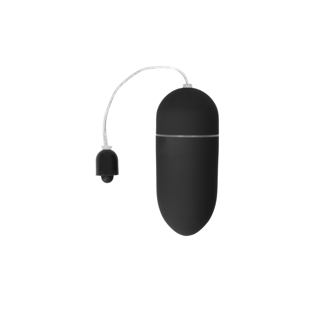 Ovo vibratório 10 velocidades – com controlo remoto, preto SHT024BLK | Shots Toys