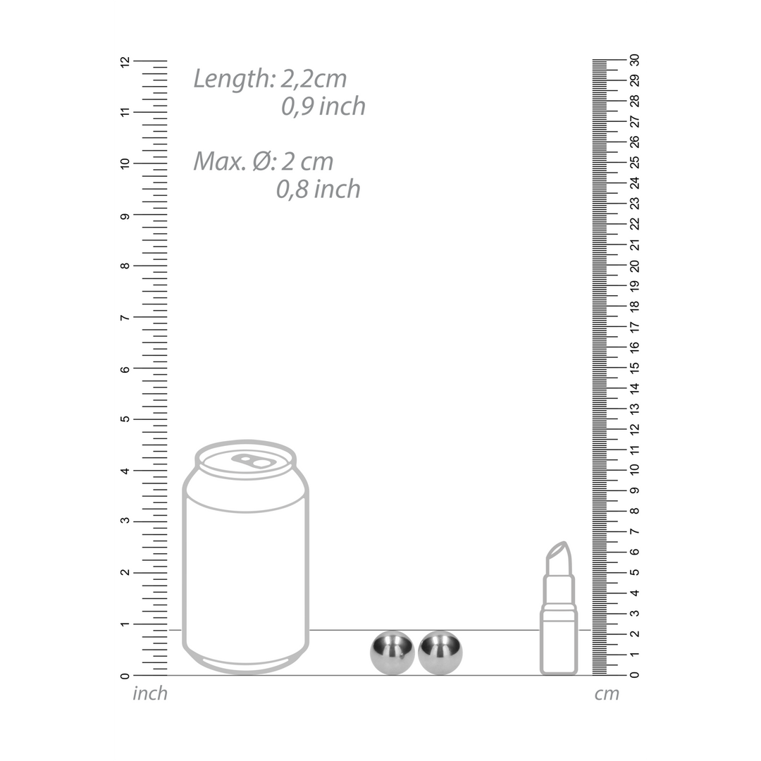 Liebeskugeln Ben Wa Weight – silber | Shots Toys