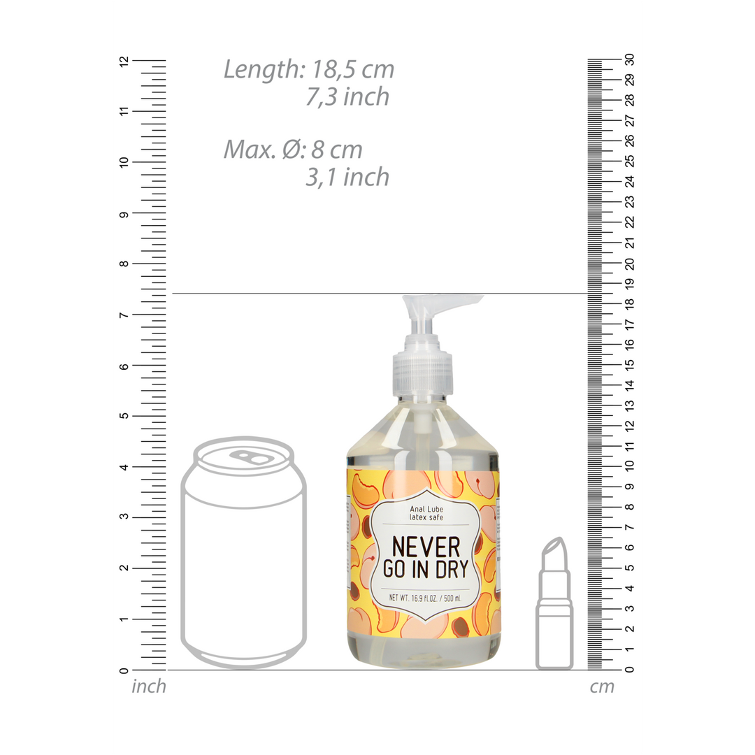Lubrificante Never Go In Dry 500 ml – anale | S-Line