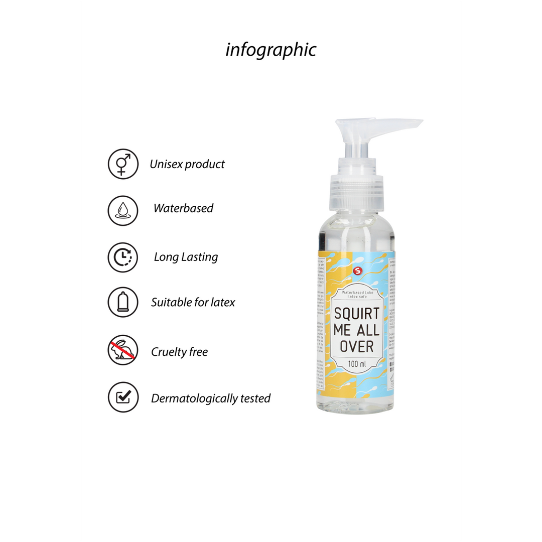 Squirt Me All Over - Waterbased Lubricant - 3 fl oz / 100 ml
