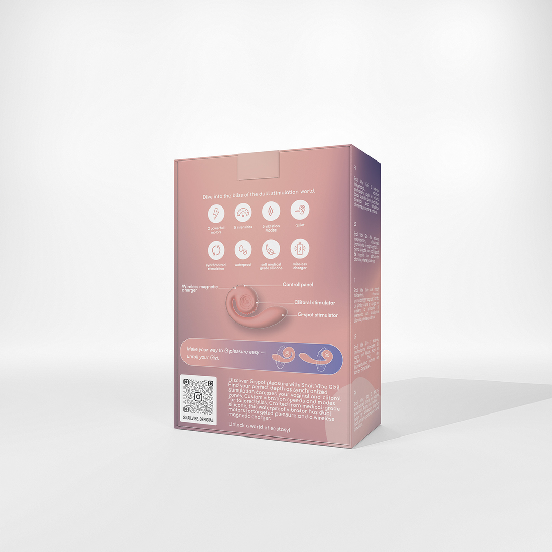 GIZI - Stimulateur double point G - Rose pêche