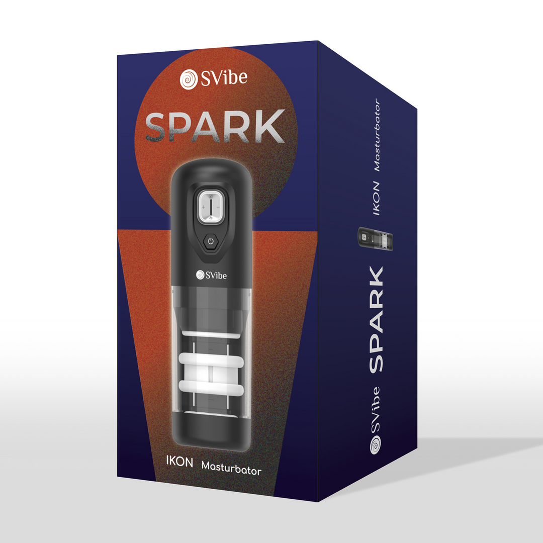 Ikon SPARK - Masturbateur Pénétrant et Rotatif - Transparent