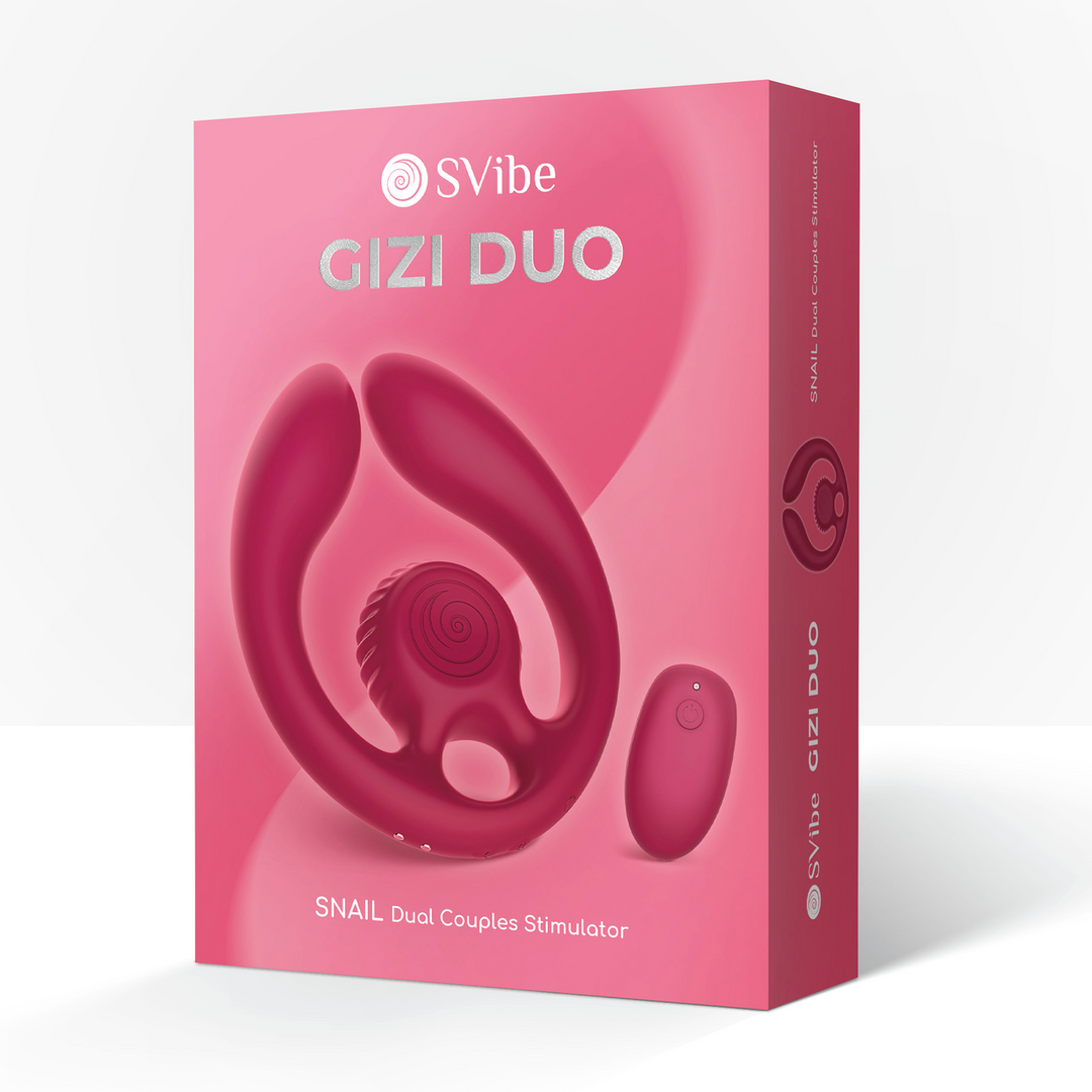 GIZI Duo - Stimulateur Double Couple - Bordeaux