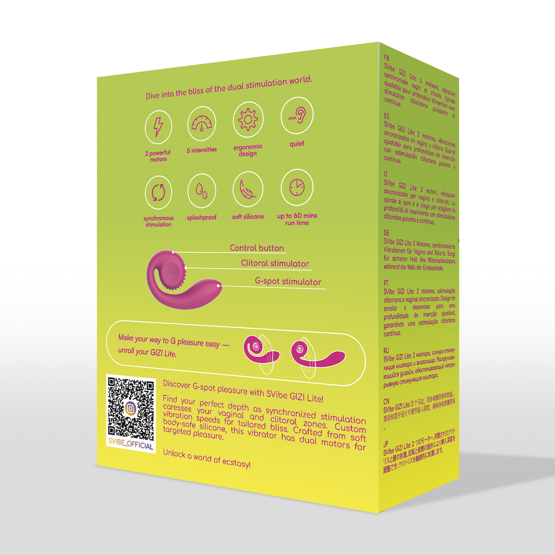 GIZI Lite - Stimulateur Double Point G - Fruit du dragon sucré