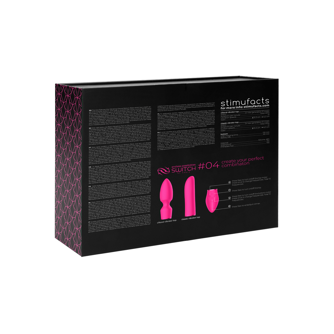 Vibrador clássico #4 Different Attachments 10 velocidades | Switch