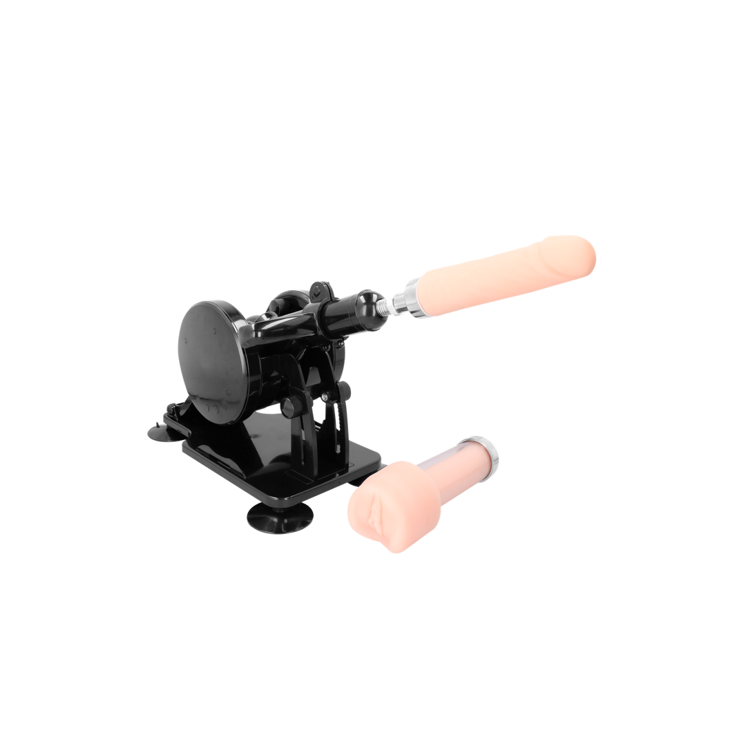 Máquina de sexo – con mando a distancia, negra | Sexmachine