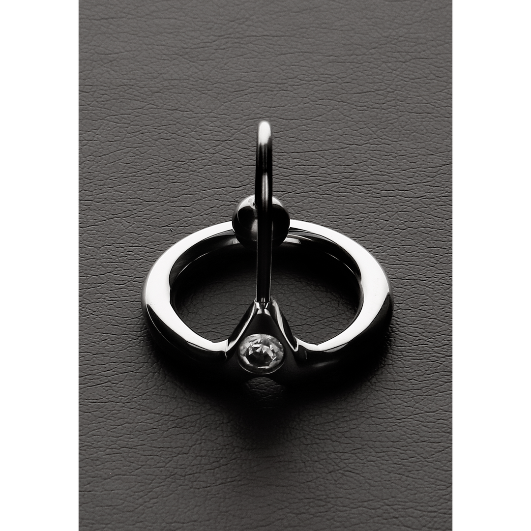 Péniszgyűrű Lock Load Glans Cum Stopper – ezüst