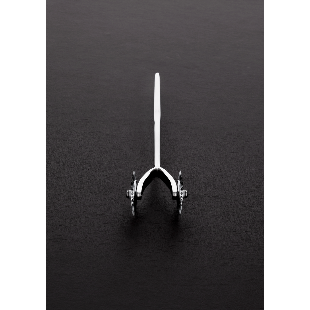 Vibratore speciale DUO Pin Wheel 17.5 cm – argento | Steel