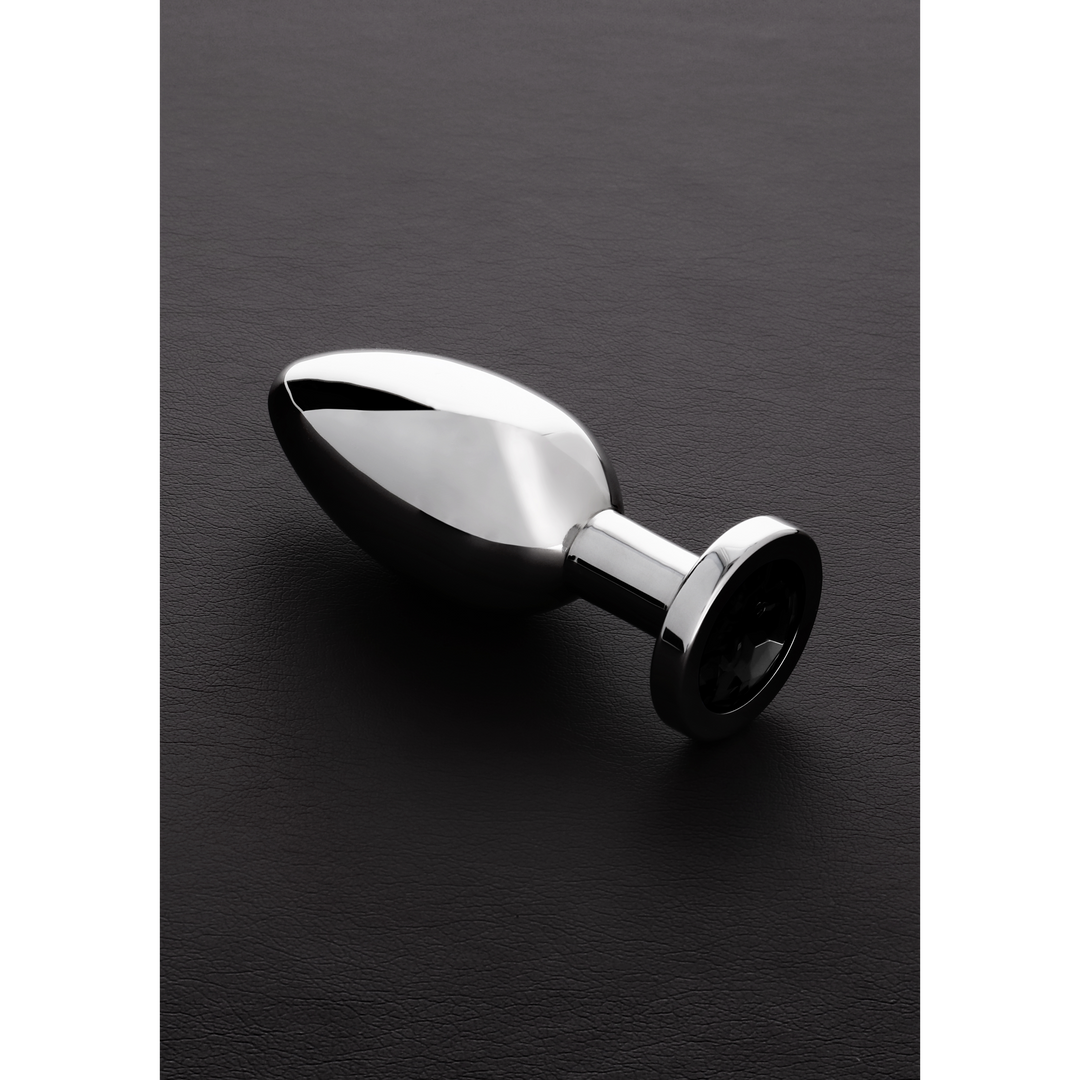 Plug anal Jewels 10.5 cm – avec bijou, argent TMS2200BLACKL