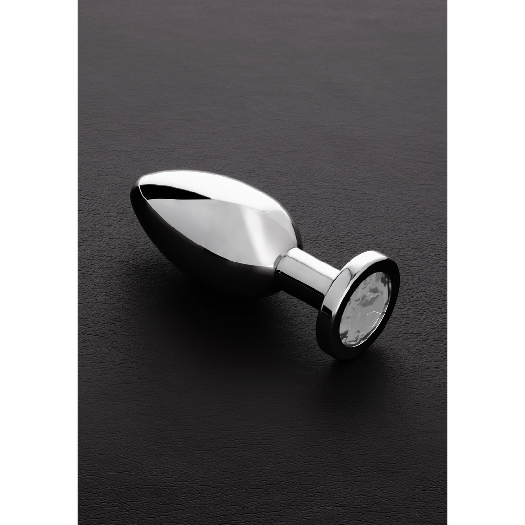 Plug anal Jewels 10.3 cm – com joia, prateado | Steel
