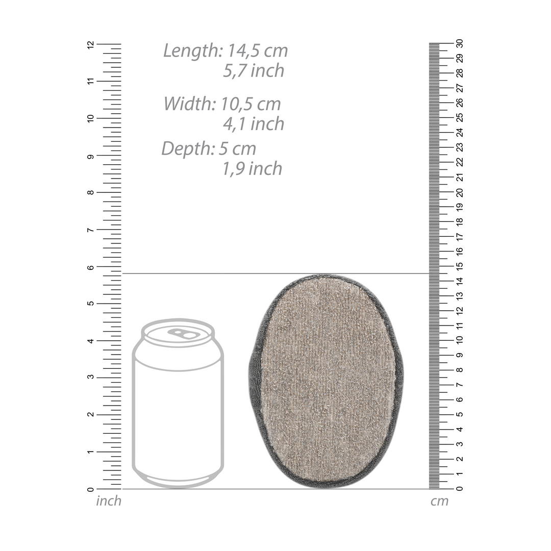 Bodysuit Oval Bath Sponge – grey | Touché