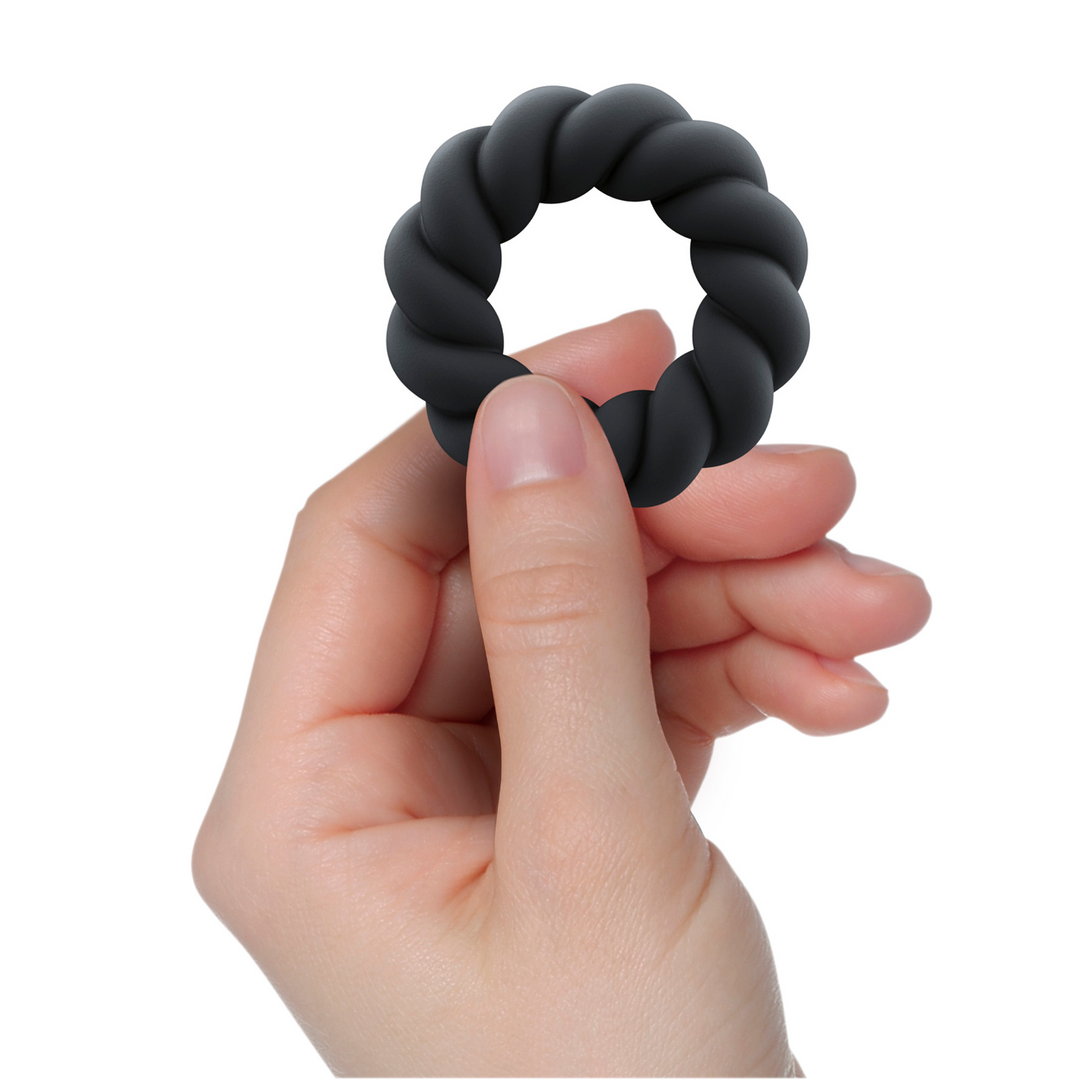 Anello fallico Twist Non – nero | Rocks-Off