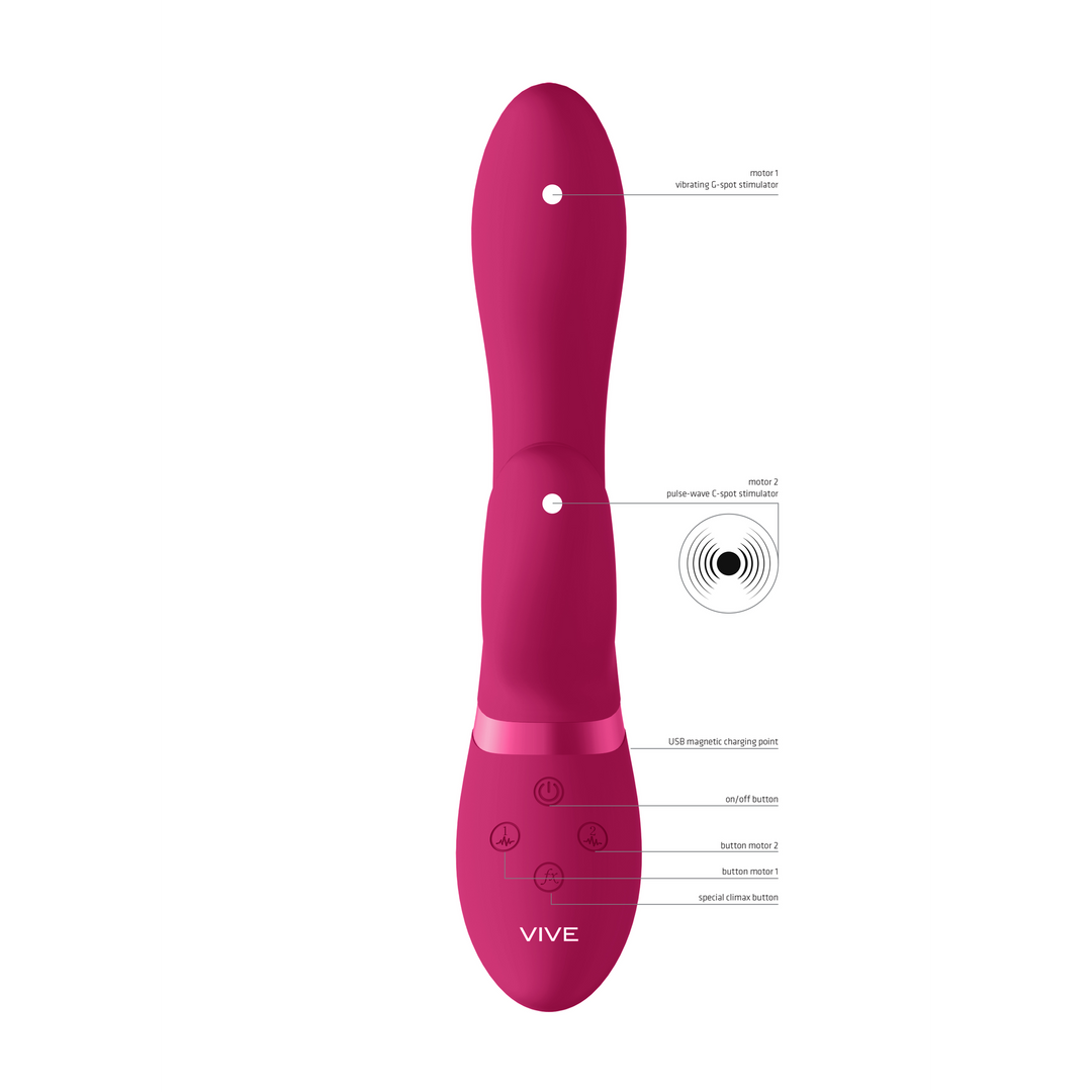 Vibrador rabbit Kyra Pulse 10 funções | Vive