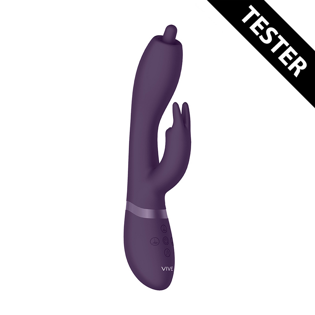 Vibratore rabbit Nilo Pinpoint 10 funzioni – rotante, viola | VIVE
