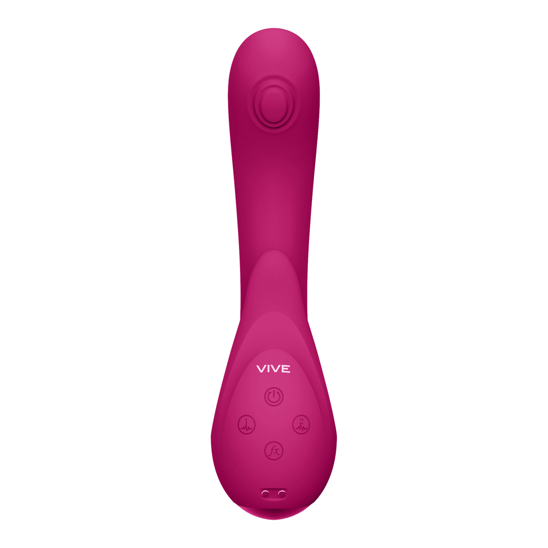 Vibrador ponto G Miki Pulse Wave Flickering 10 funções – rosa 17 cm | VIVE