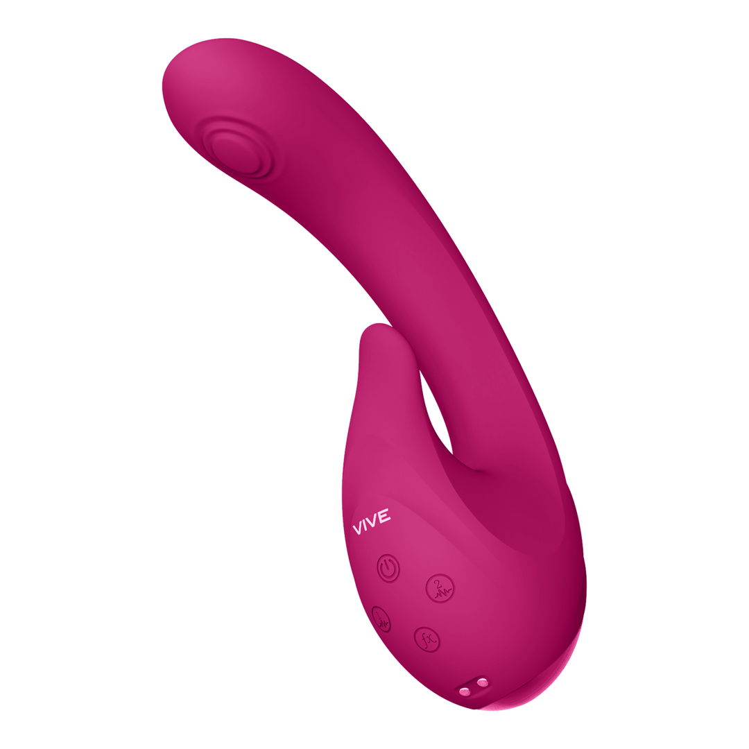 Vibratore punto G Miki Pulse Wave Flickering 10 funzioni – rosa 17 cm | VIVE