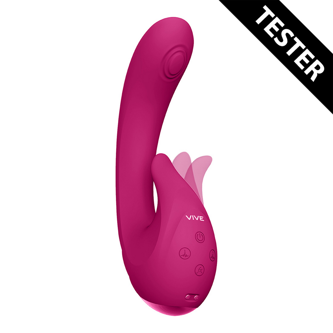 G-Punkt-Vibrator Miki Pulse Wave Flickering 10 Funktionen – rosa 17 cm | VIVE