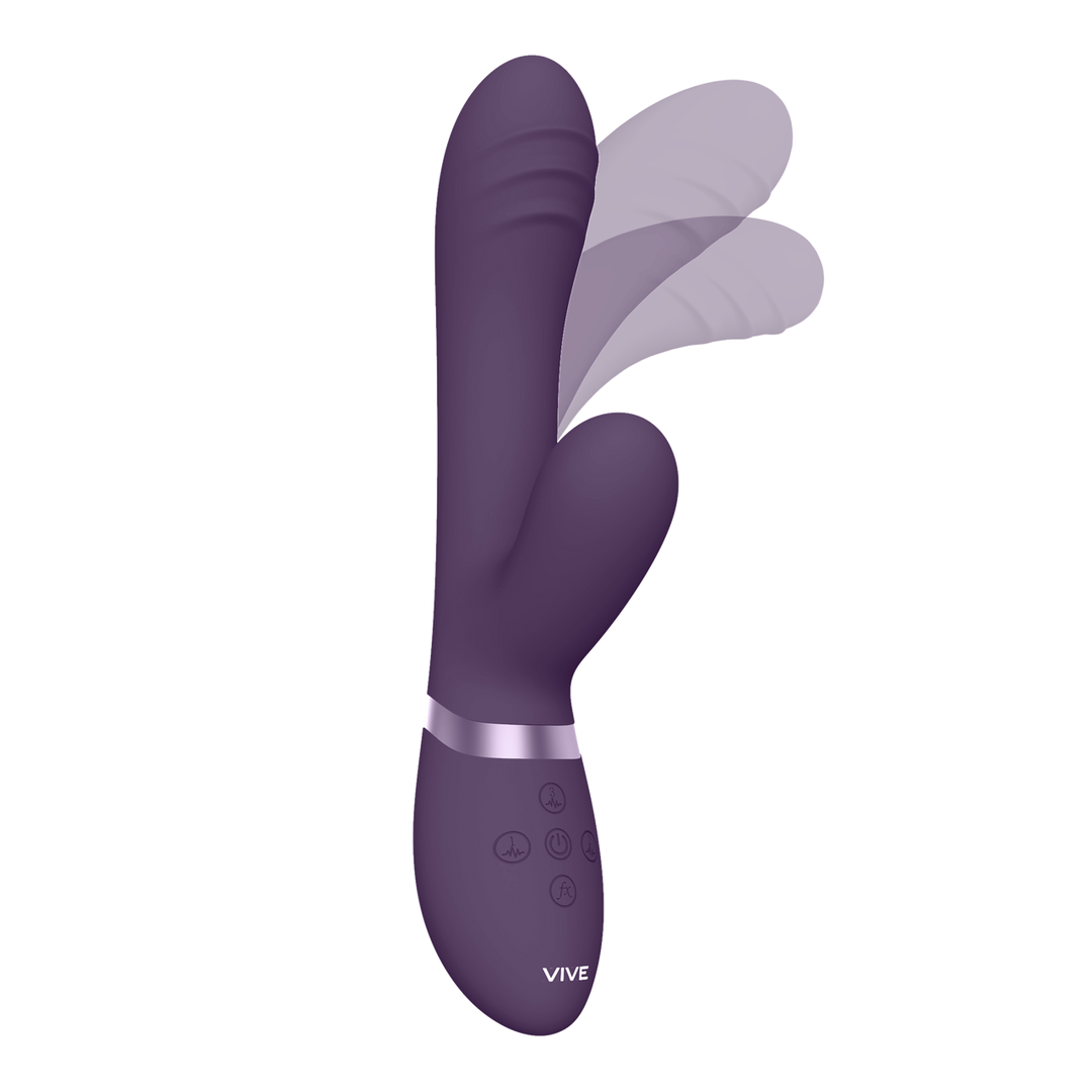Vibromasseur pour doigt Tani Motion with Pulse Wave 10 fonctions – violet | VIVE