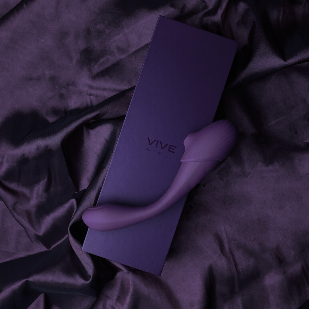 Vibrador clássico Mirai Ended Pulse Wave Air Wave 10 funções – duplo | VIVE