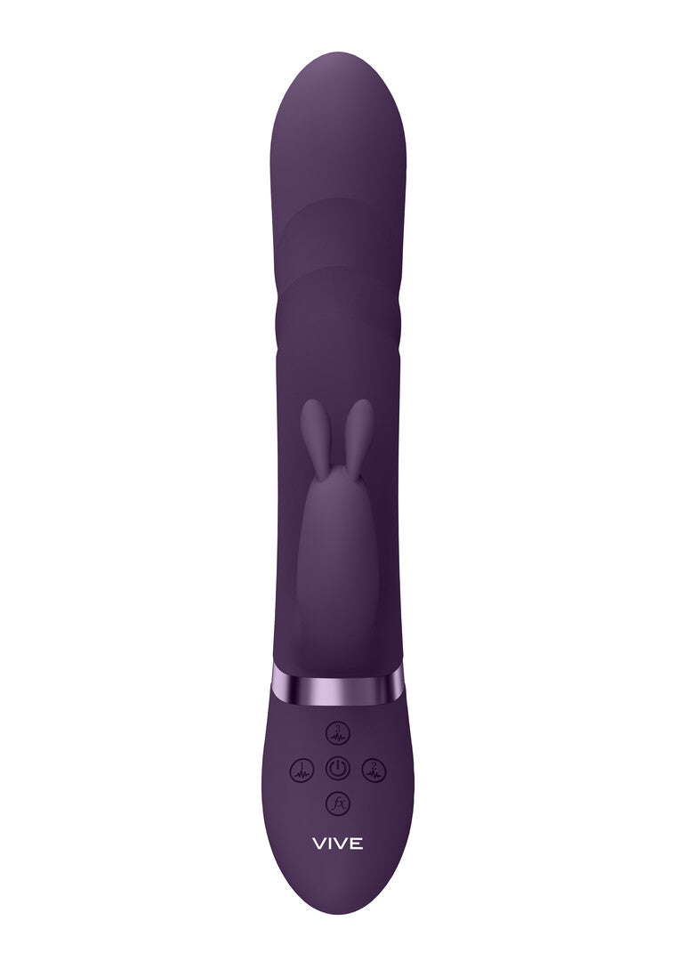 Rabbit vibrátor Nari 10 funkció – forgó, lila | VIVE