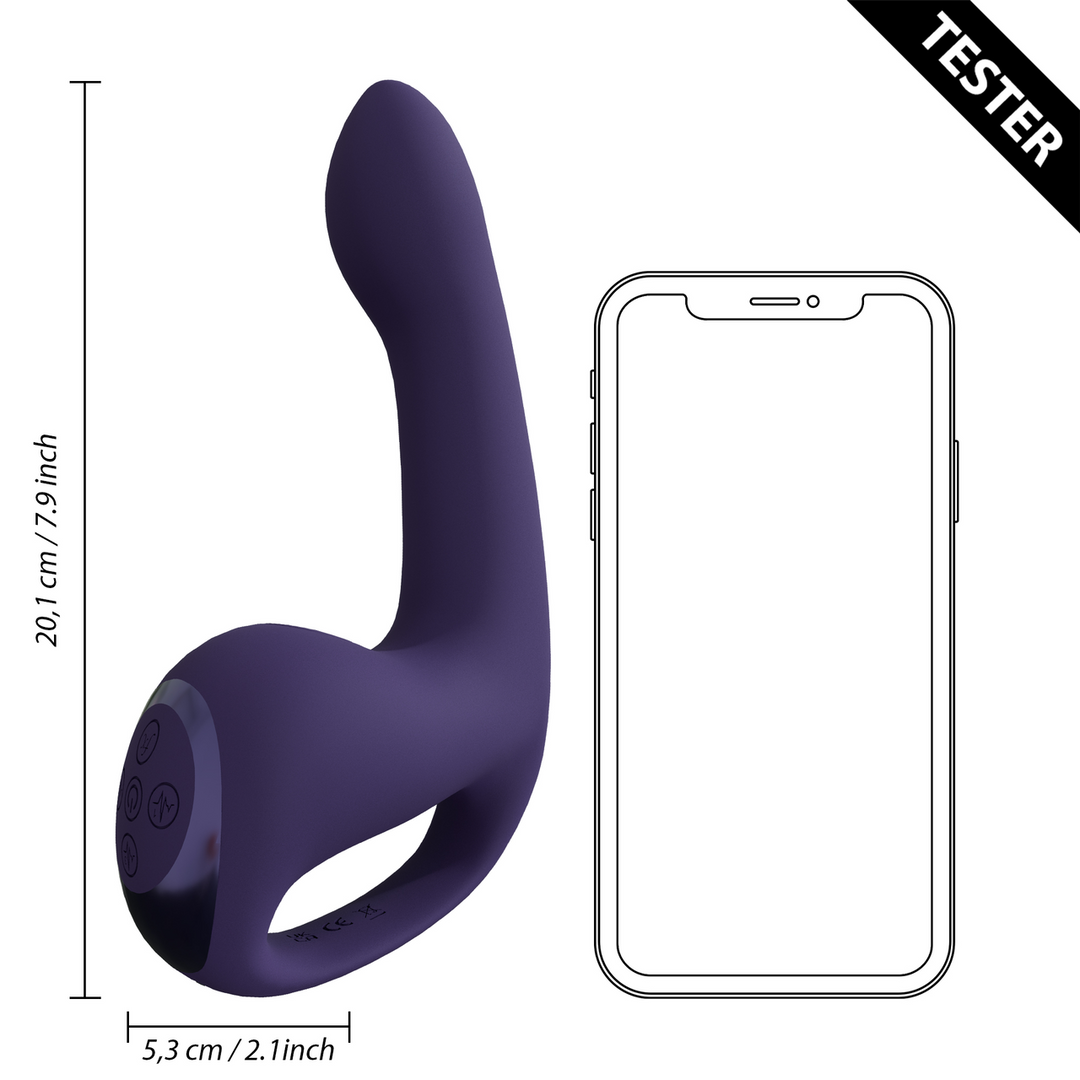 Stimolatore clitorideo Riko Triple Motor Thumper with 10 velocità – viola | VIVE