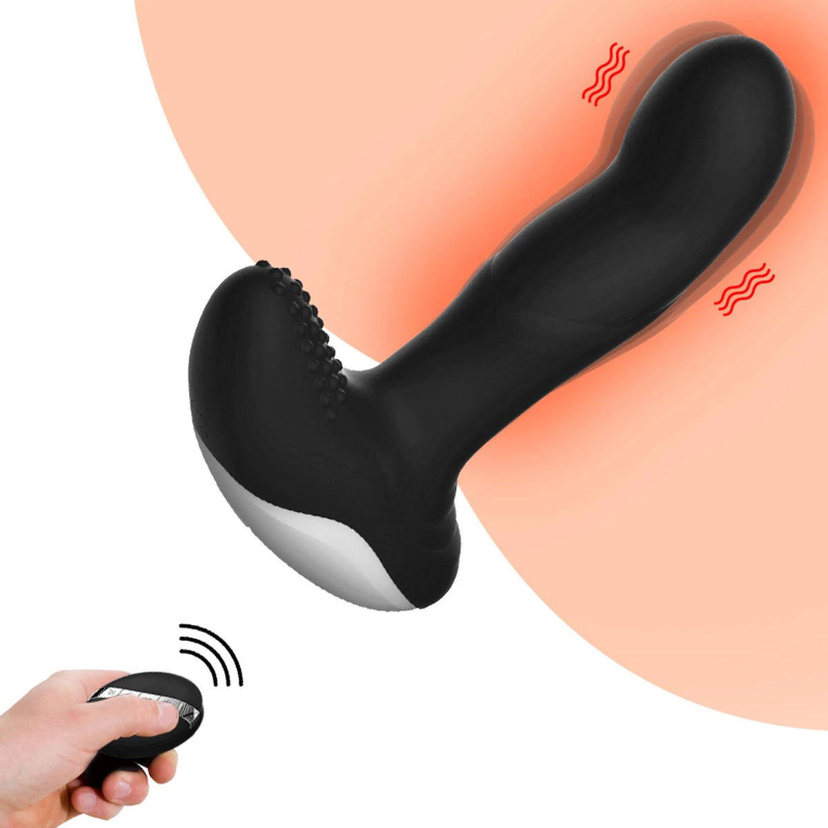 Massajador de próstata Pulsator 7 funções – com controlo remoto, recarregável, preto | Favorites