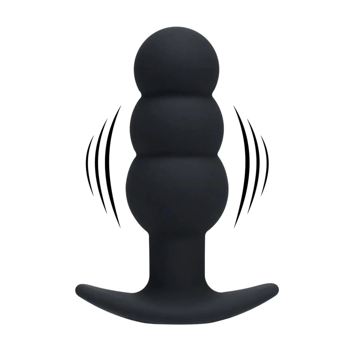 Butt plug Tri Bulb – vibrating, rechargeable, black | Levelz