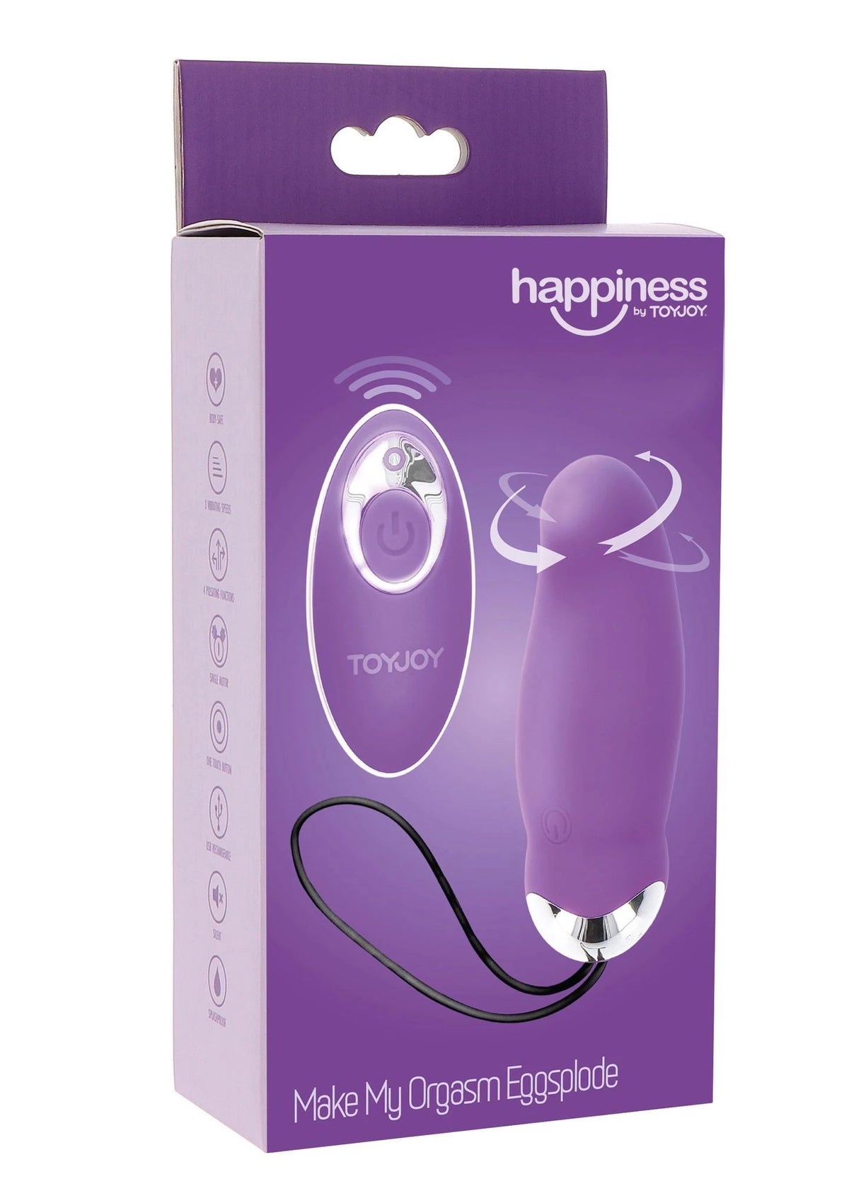 Vibro-Ei Eggsplode 7 Funktionen – mit Fernbedienung, wiederaufladbar, lila | ToyJoy