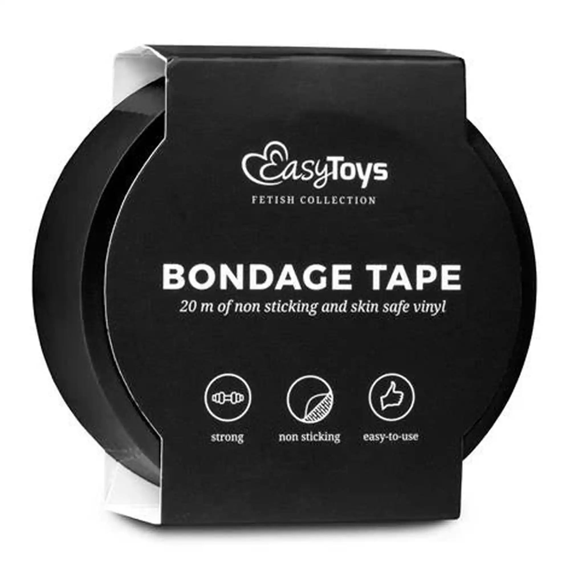 Ties-Black Bondage Tape 20 m