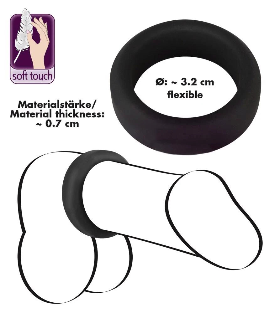 Anello fallico – nero 05180850000 | Black Velvets