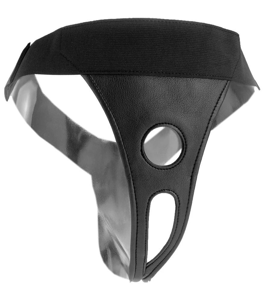 Imbracatura strap-on FFS – aperta, nera | Fetish Fantasy Series