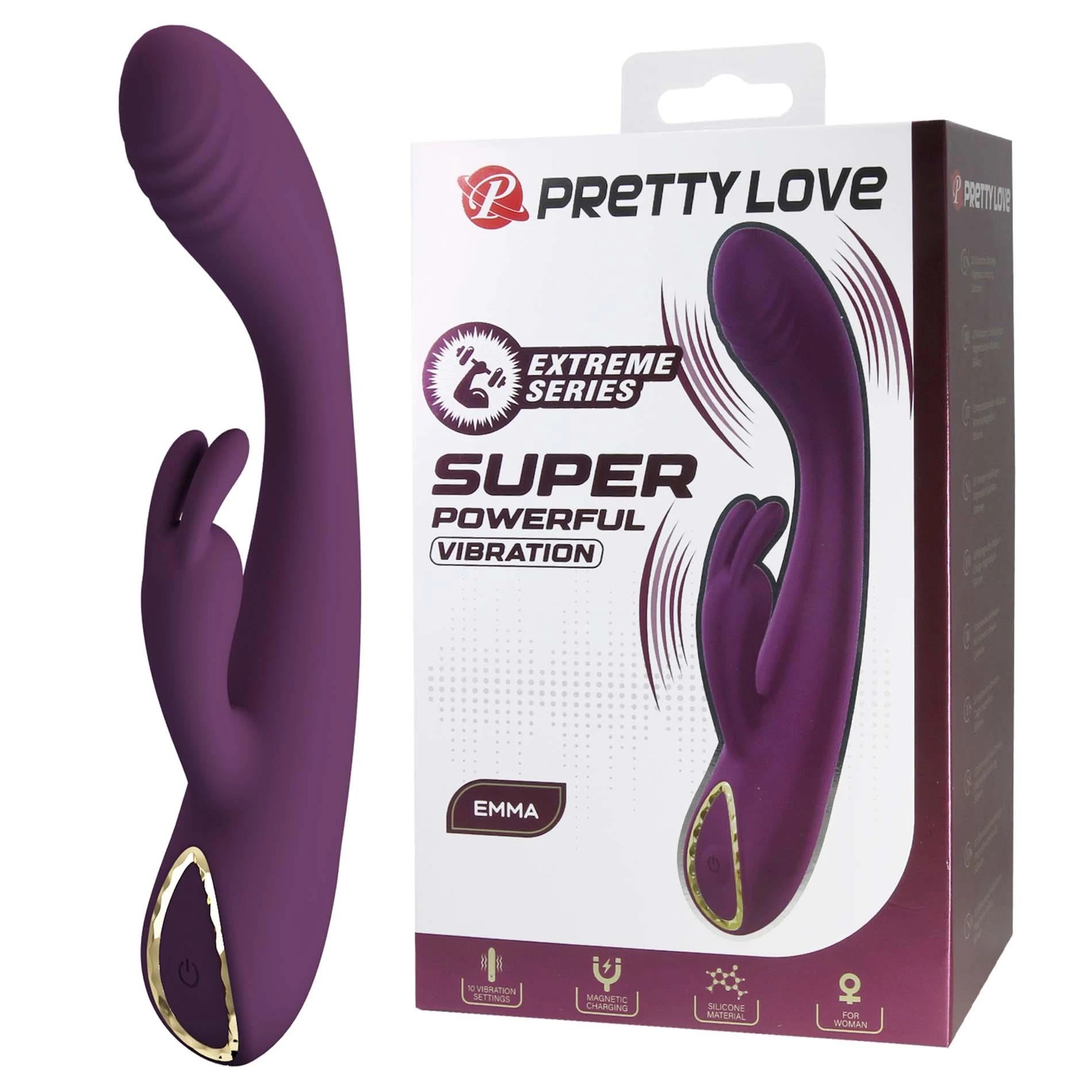 Pretty Love Emma – Puissant vibromasseur lapin en silicone
