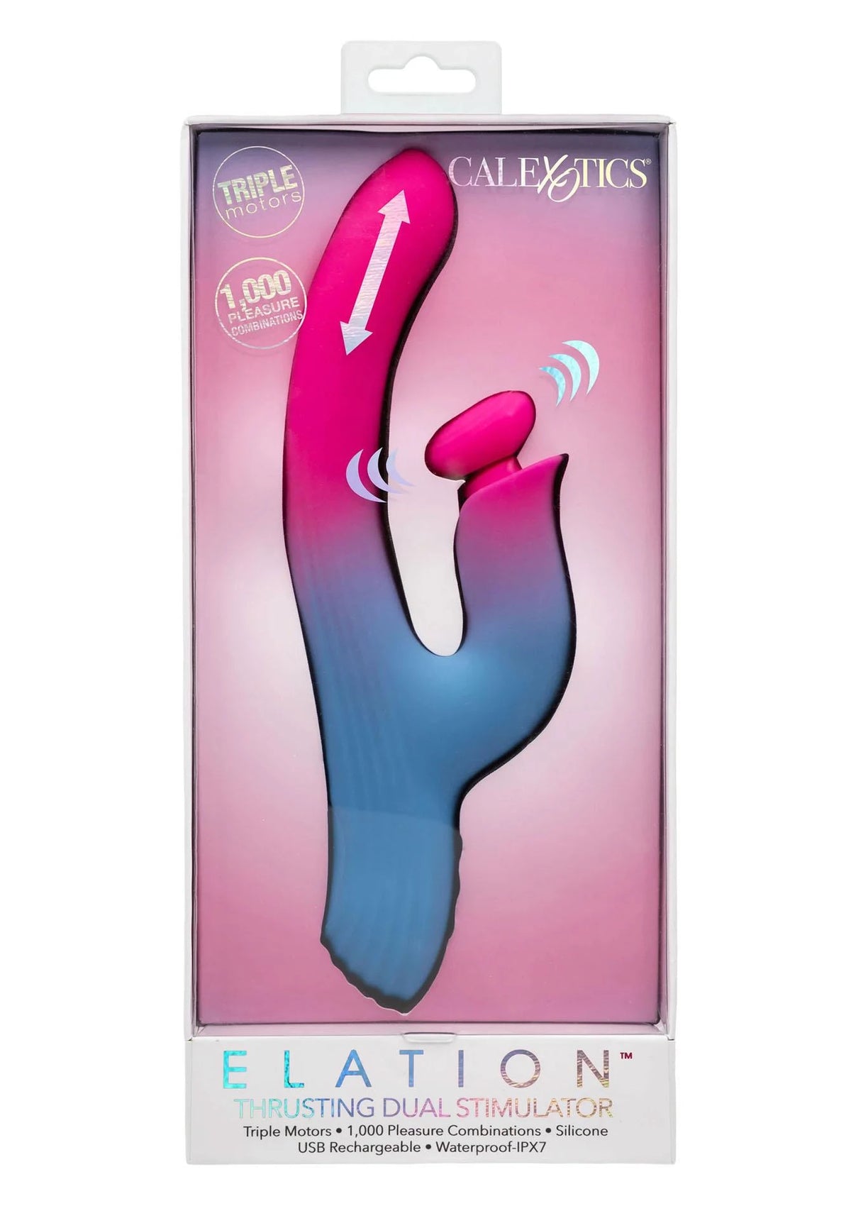 Szexgép 10 funkció – lökő, dupla, kék | Calexotics