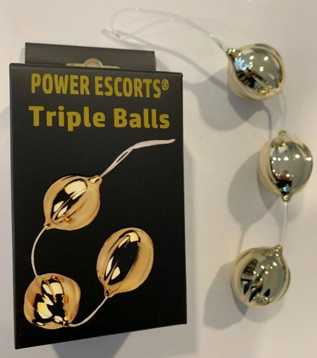 Analkugeln Triple – gold | Power Escorts