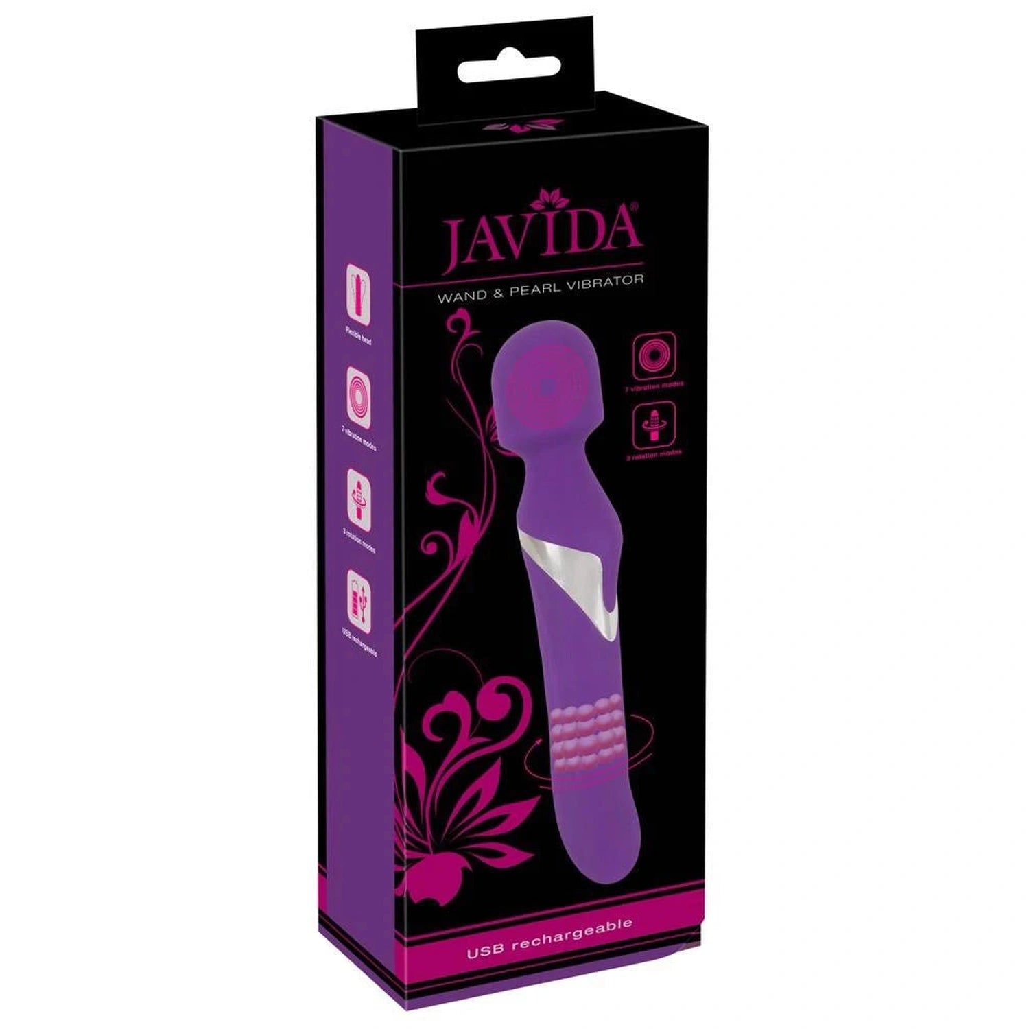 Vibromasseur baguette et perles Javida