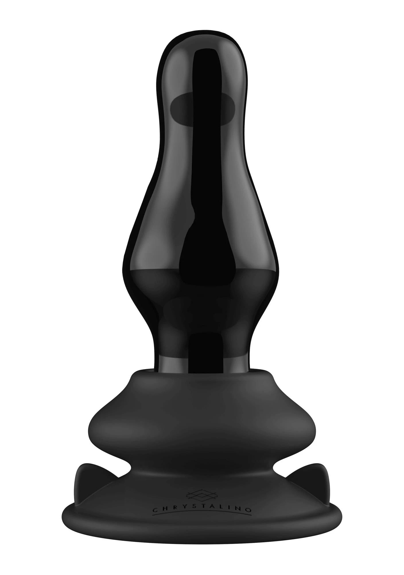 Missy - Vibrating Glass Butt Plug with Suction Cup
