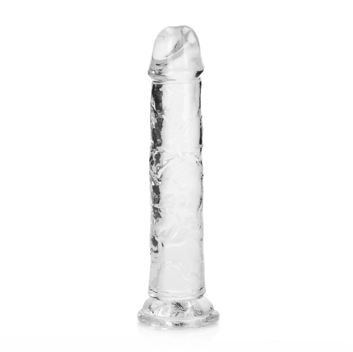 Dildo realistico Straight – con ventosa, trasparente 5.5 cm | RealRock