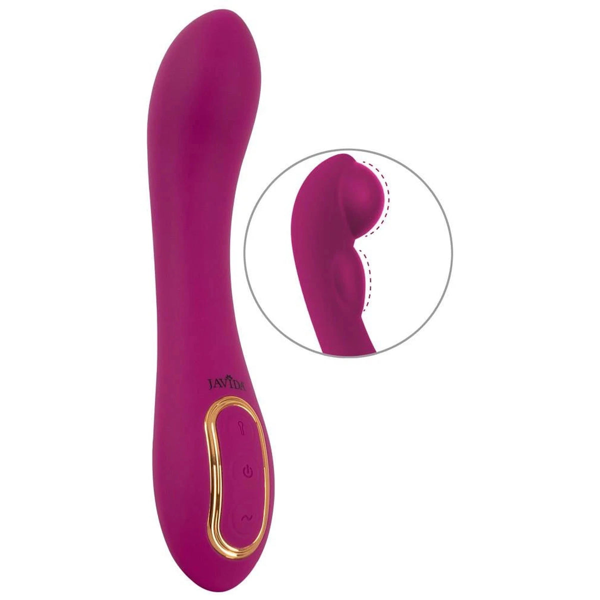Vibratore punto G 10 funzioni – ricaricabile, gonfiabile, viola | JAVIDA