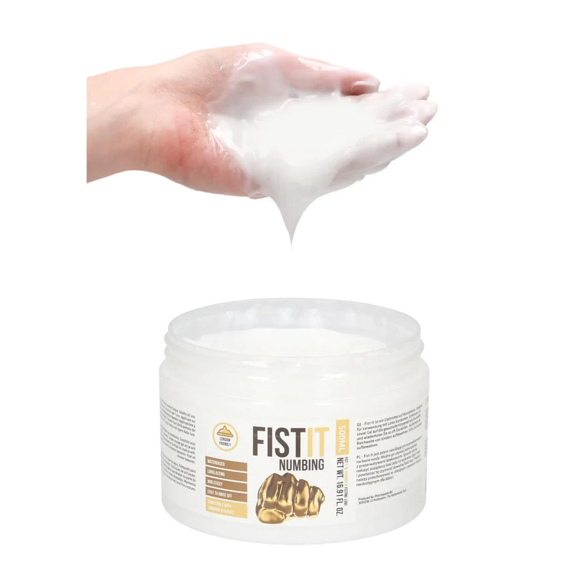 Lubrificante Numbing 500 ml – à base de água 7 cm | Fist It